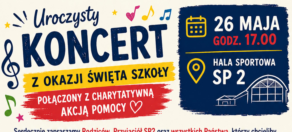 Wyjątkowe Święto Szkoły w SP 2. Uczniowie zagrają i zaśpiewają dla Szymona i Maksia