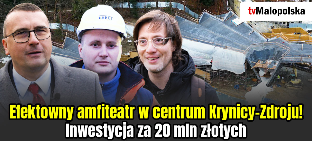 Efektowny amfiteatr w centrum Krynicy-Zdroju! Inwestycja za 20 mln złotych (VIDEO, ZDJĘCIA)