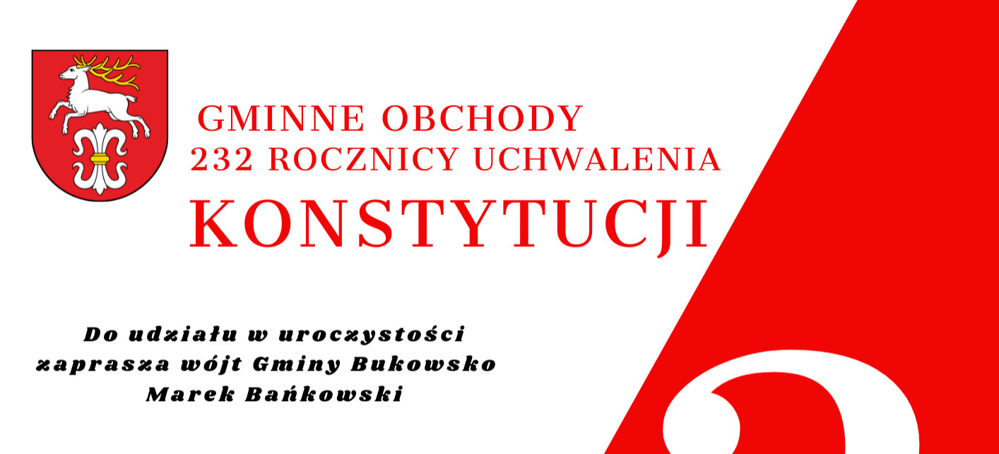BUKOWSKO: Obchody 232. rocznicy uchwalenia Konstytucji 3 Maja