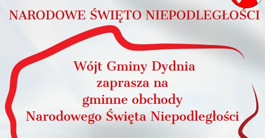 Gminne obchody Narodowego Święta Niepodległości w Dydni (PROGRAM)