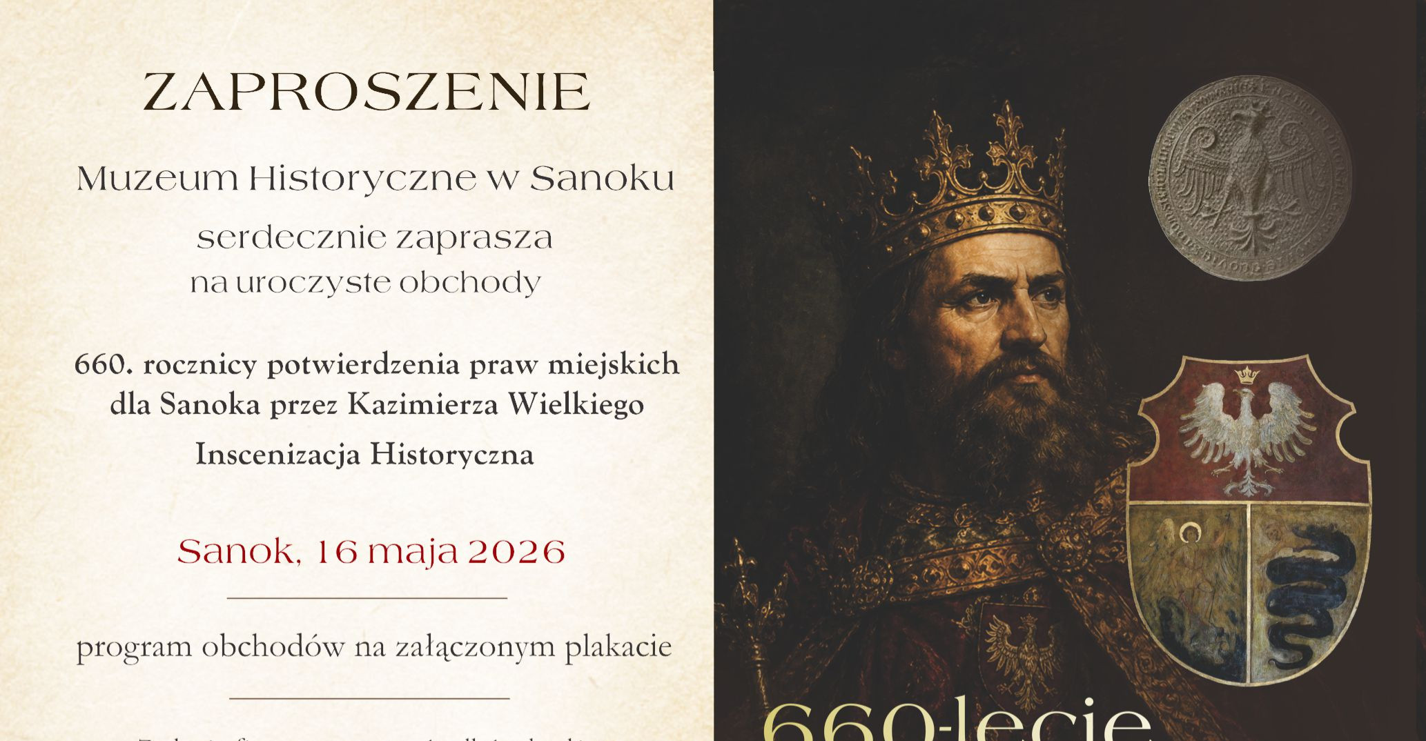 Obchody 660-lecia potwierdzenia praw miejskich w Sanoku
