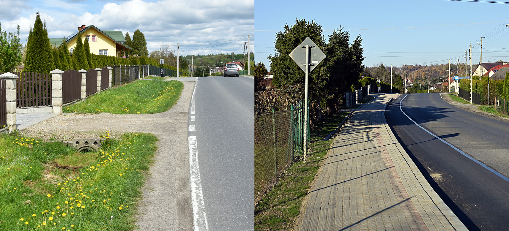 Chodnik w Humniskach gotowy