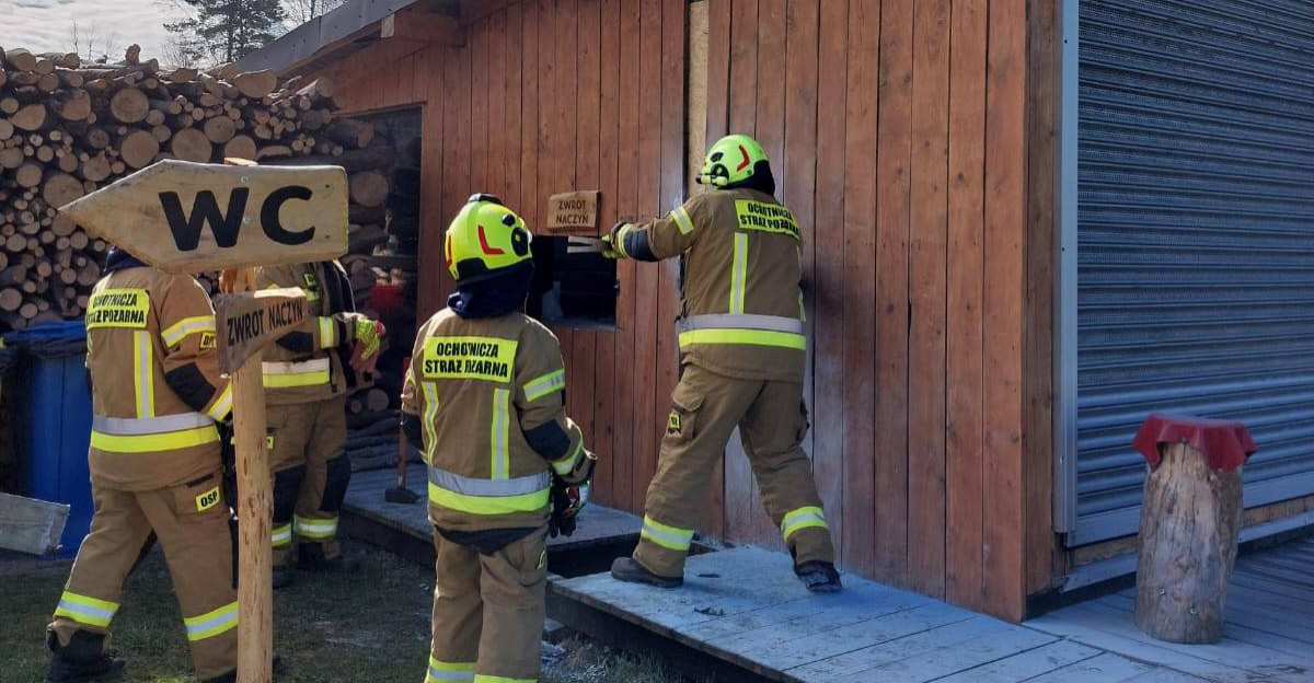Pożar w radoszyckim „Na Wypale”. Szybka reakcja uratowała kultowe miejsce [ZDJĘCIA]