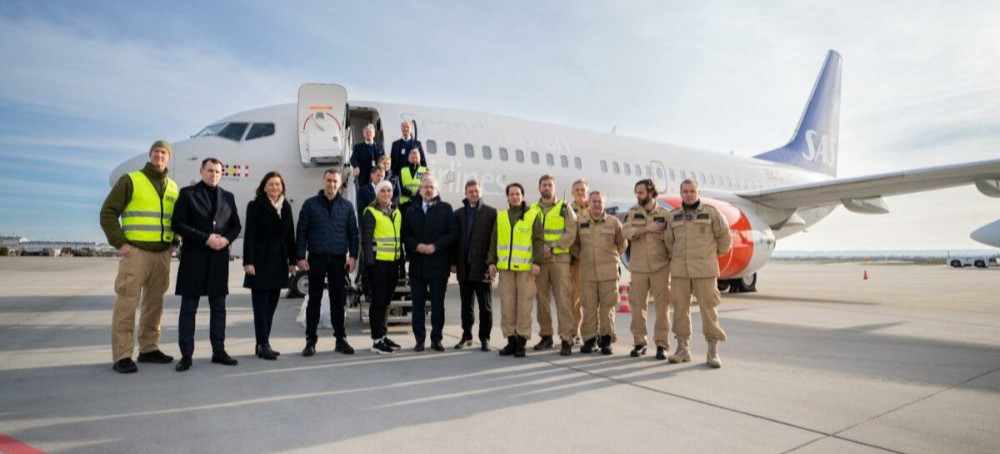 Rzeszów-Jasionka: Odleciał specjalny samolot, który zabrał ukraińskich pacjentów