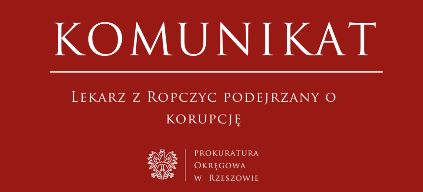 510 zarzutów dla lekarz z Ropczyc podejrzanego o korupcje