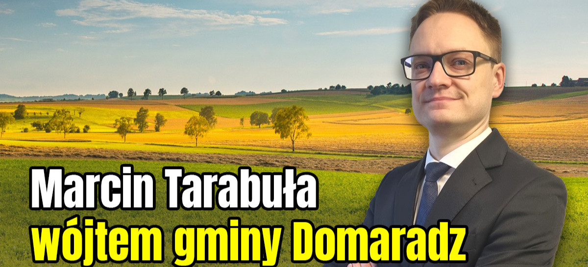 Marcin Tarabuła z 90% poparciem w gminie Domaradz