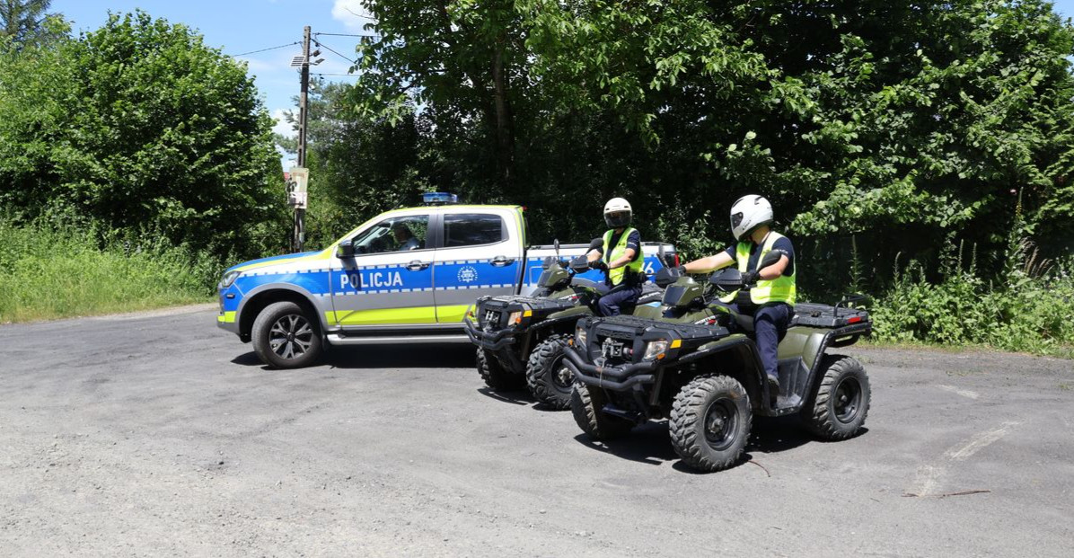 Policyjne kontrole na quadach przy akwenach