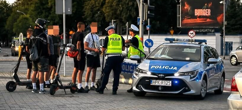 Hulajnogi na celowniku rzeszowskiej policji