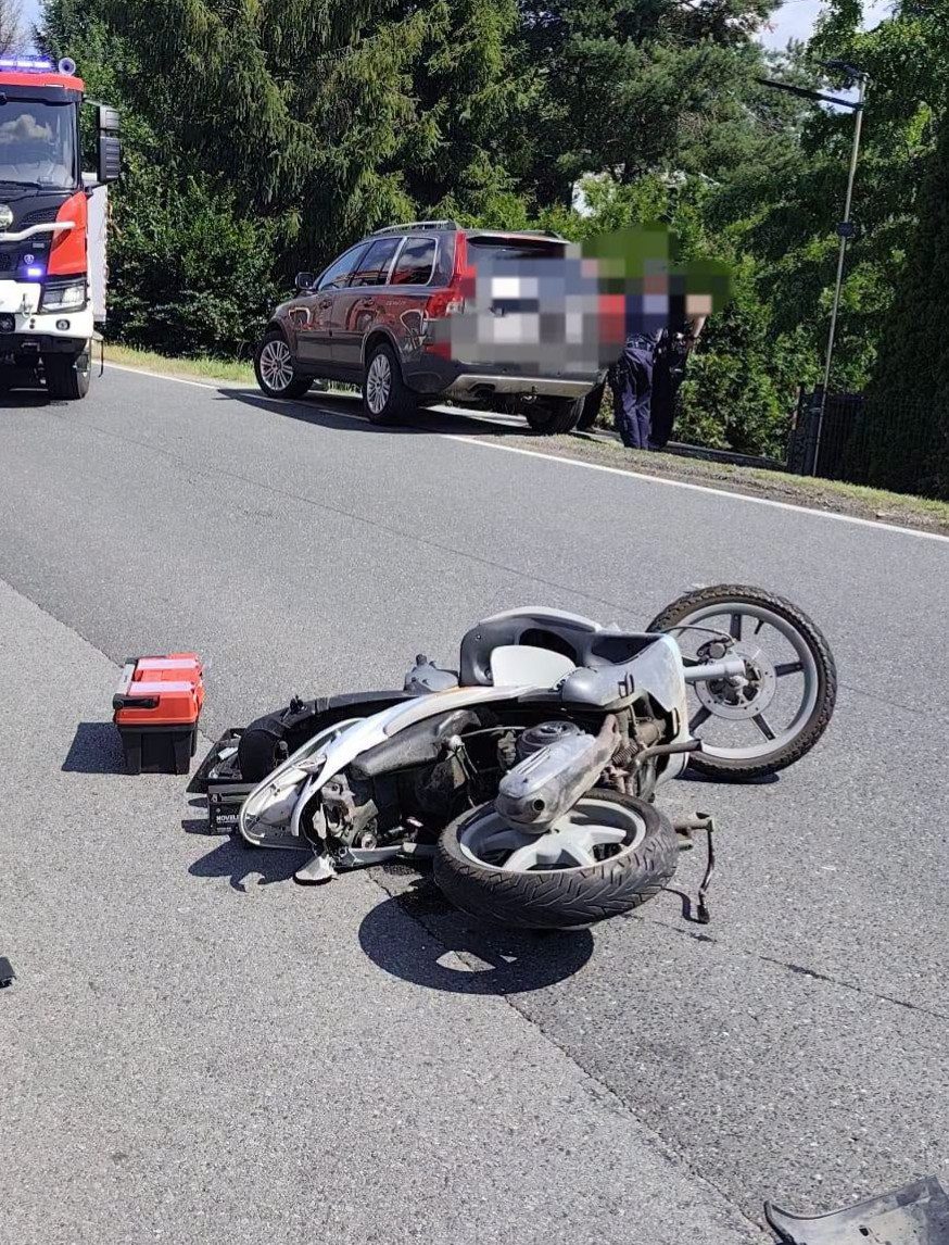Śmiertelny wypadek w Humniskach. Nie żyje kierujący motorowerem