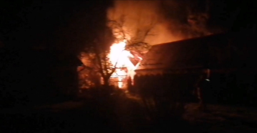 SANOK: Otrzymaliśmy nagranie z pożaru na gródkach działkowych (VIDEO)