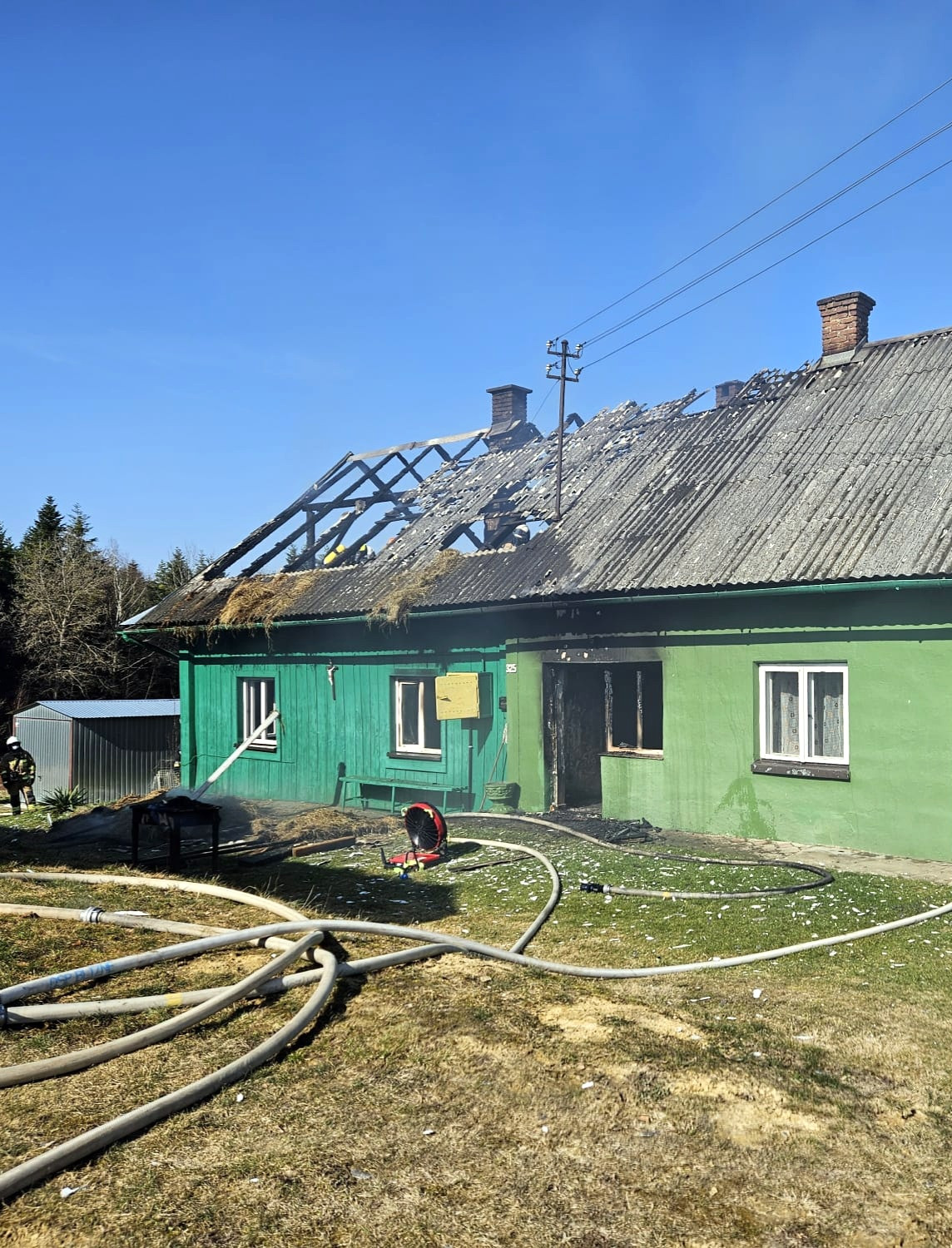 Tragiczny pożar w Orzechówce. Nie żyje 90-letnia kobieta