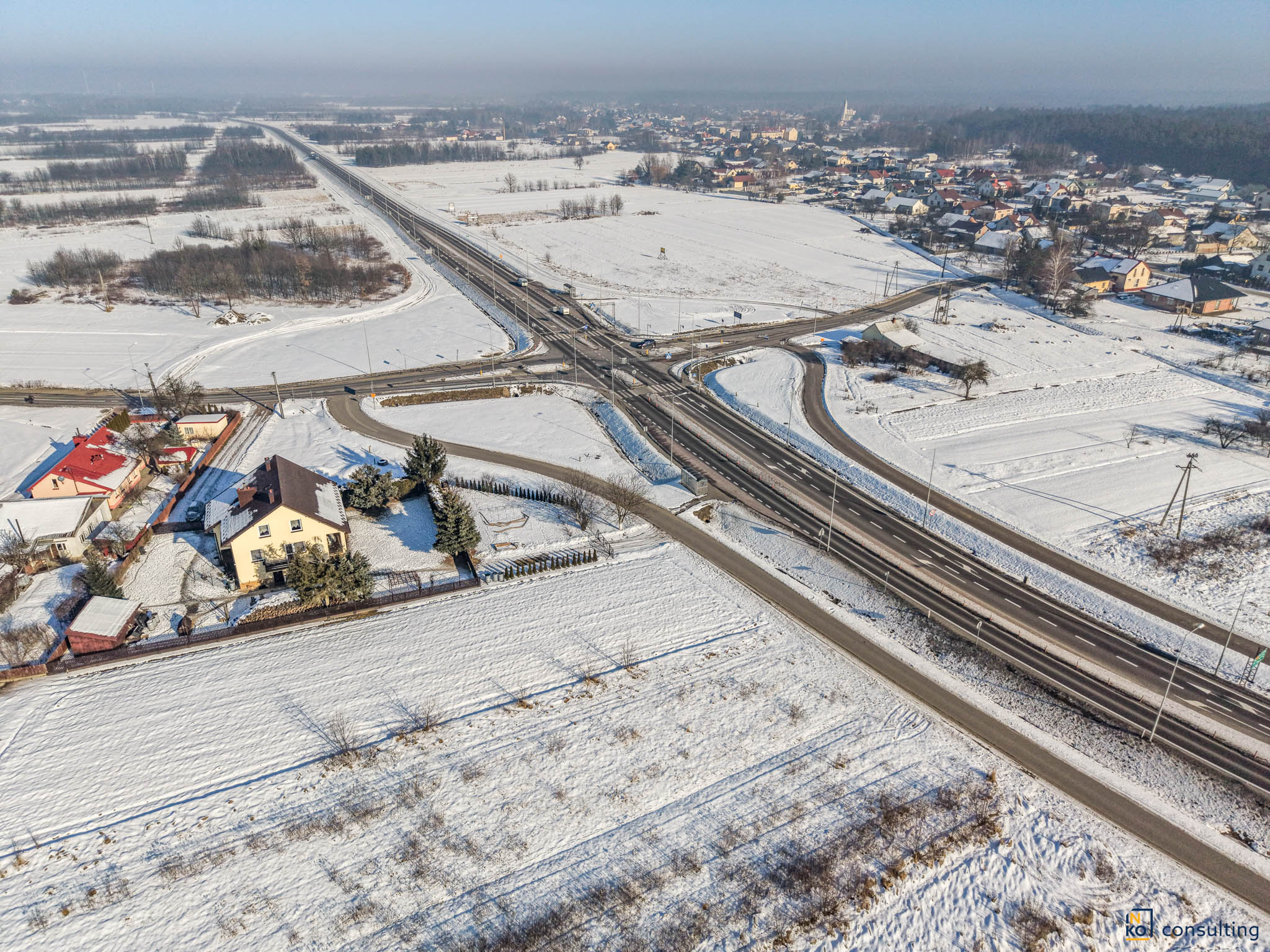 004 punkt końcowy drogi Lotniskowej w Trześni